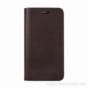 Flip Leather Case for RIM's BlackBerry Z10, Customized Pantone Colors Available